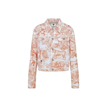 DIOR FW22 Denim Jacket Women's Orange
