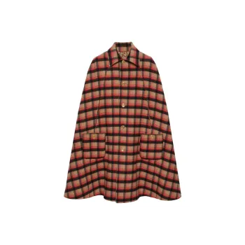 GUCCI Reversible GG-print Cape Coat
