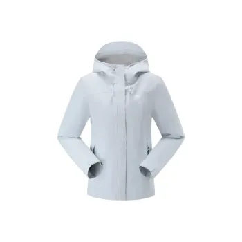 DECATHLON Hiking, Ice Climbing, And Rock Climbing Waterproof And Rainproof Windbreaker Jacket Women's Cloud Yarn Blue