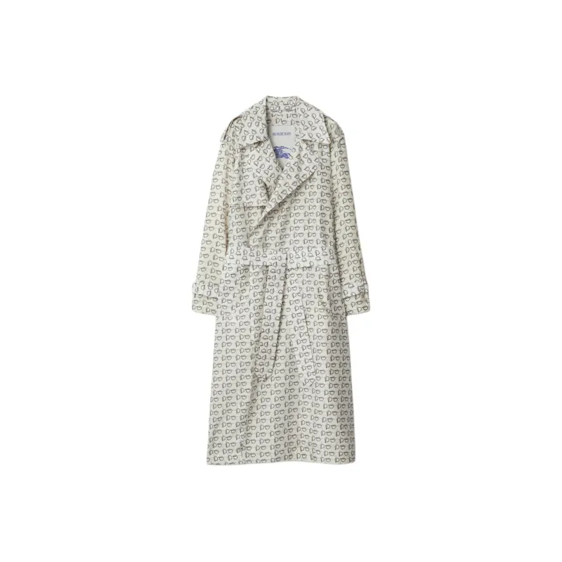 Burberry B print Silk Trench Coat-0