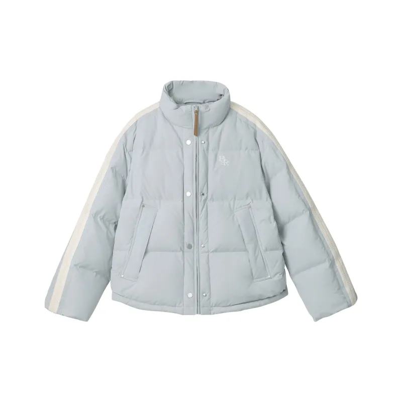 Fstudio Korean Petite Commute Cropped Down Jacket Coat Women's Blue-0