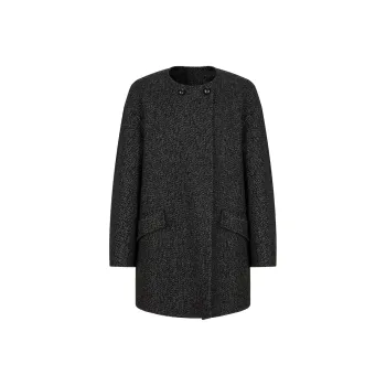 JZ. ANNAKRO Coats Women's Plain Black