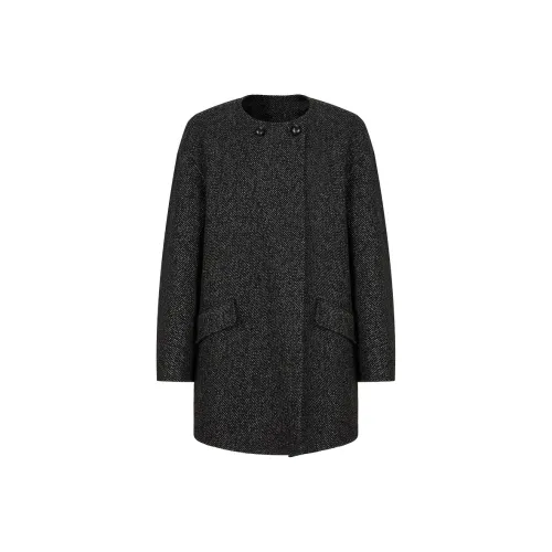 JZ. ANNAKRO Coats Women's Plain Black