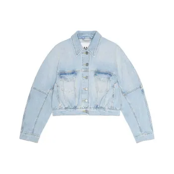 GANNI Denim Bomber Jacket