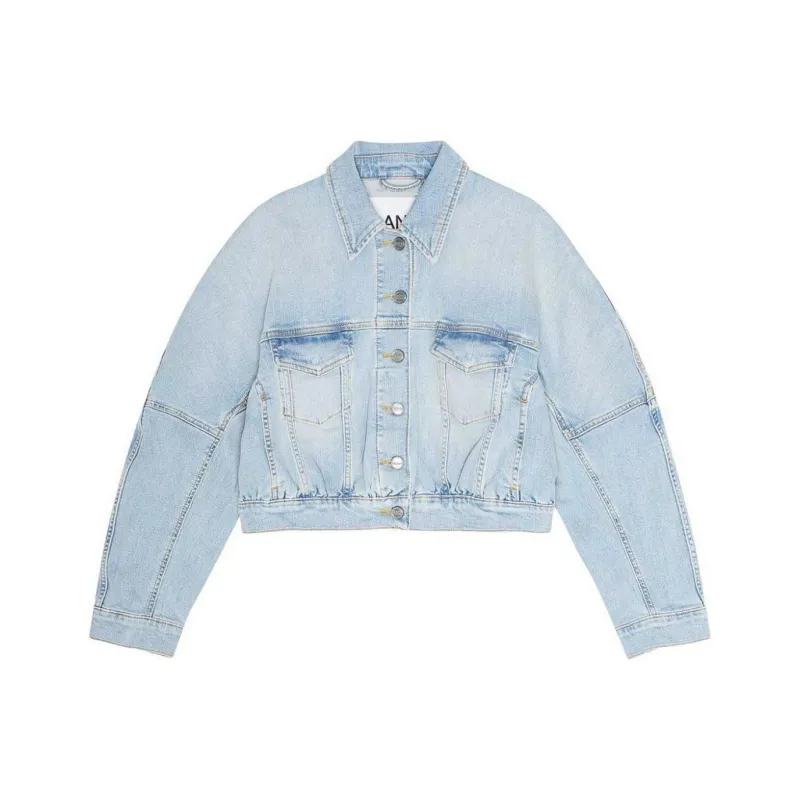 GANNI Denim Bomber Jacket-0