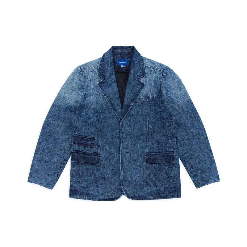 ADER ERROR ADER ERROR Through Editism Series Denim Jackets Women's Denim Blue-0
