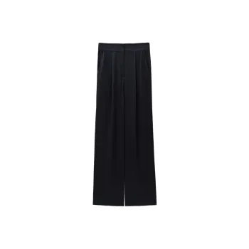 INSUN Casual Pants Women's Navy Blue