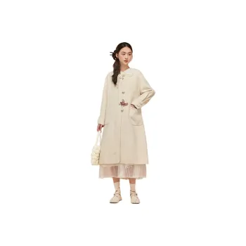 ZIHAN Coat Women's Creamy White