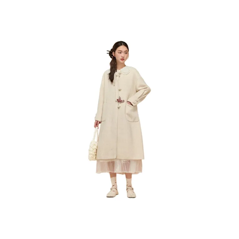 ZIHAN Coat Women's Creamy White-0