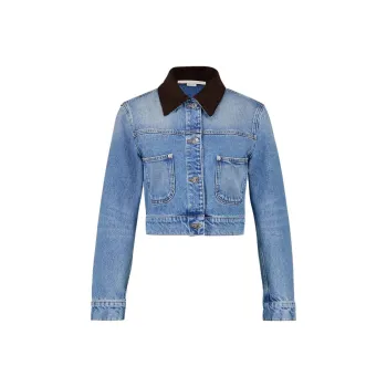 Stella McCartney Giacca Cropped Denim Jacket