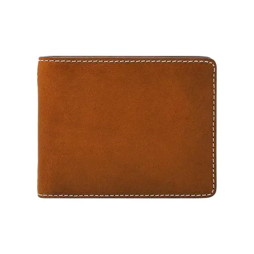 FOSSIL Leather Wallet Men's Brown