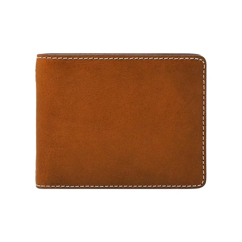 FOSSIL Leather Wallet Men's Brown-0
