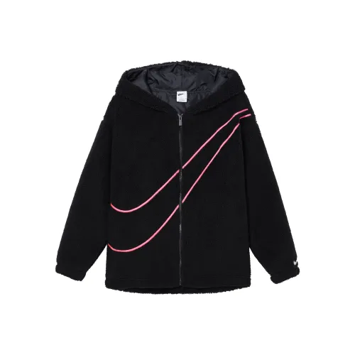 Nike Dragon New Year's Collection SPORTSWEAR Velvet feel Coat Women's Black