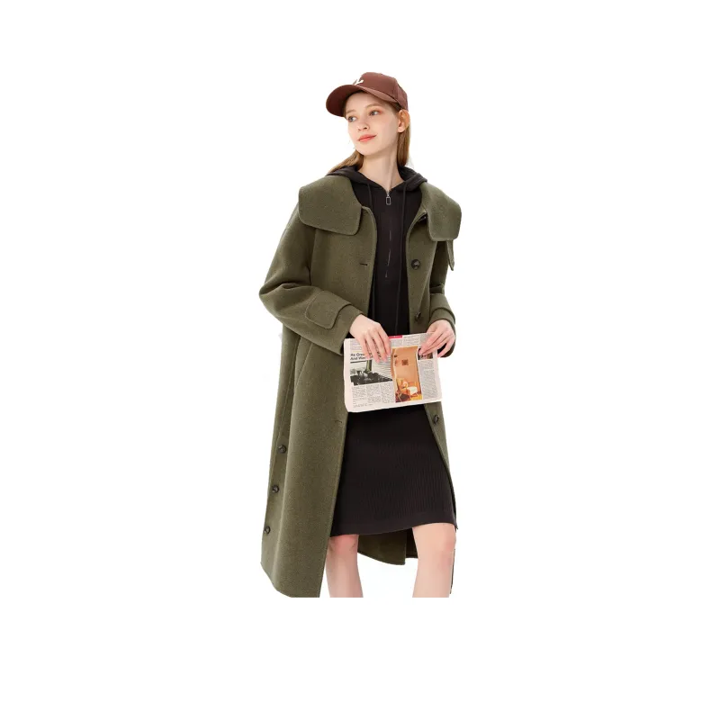 Lagogo Coats Women's Olive Green-0