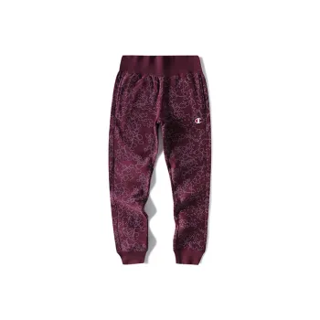 Champion Straight Casual Pants US Version Women's Dark Purple