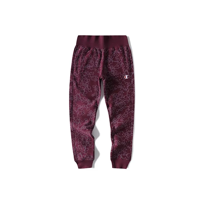 Champion Straight Casual Pants US Version Women's Dark Purple-0