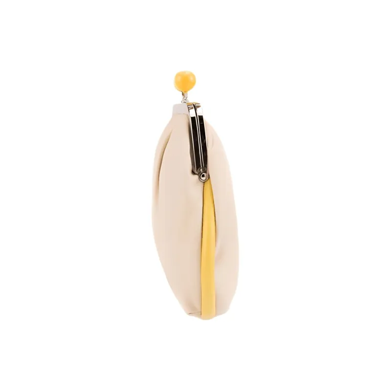 WEEKEND MaxMara Pasticcino Sheepskin Clutch Small Size Women's Ivory-2