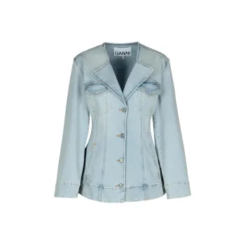 GANNI Denim Blazer