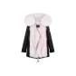 Black+Pink Glacier Fox Fur
