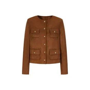 JZ. ANNAKRO Cropped Coats Women's Brown