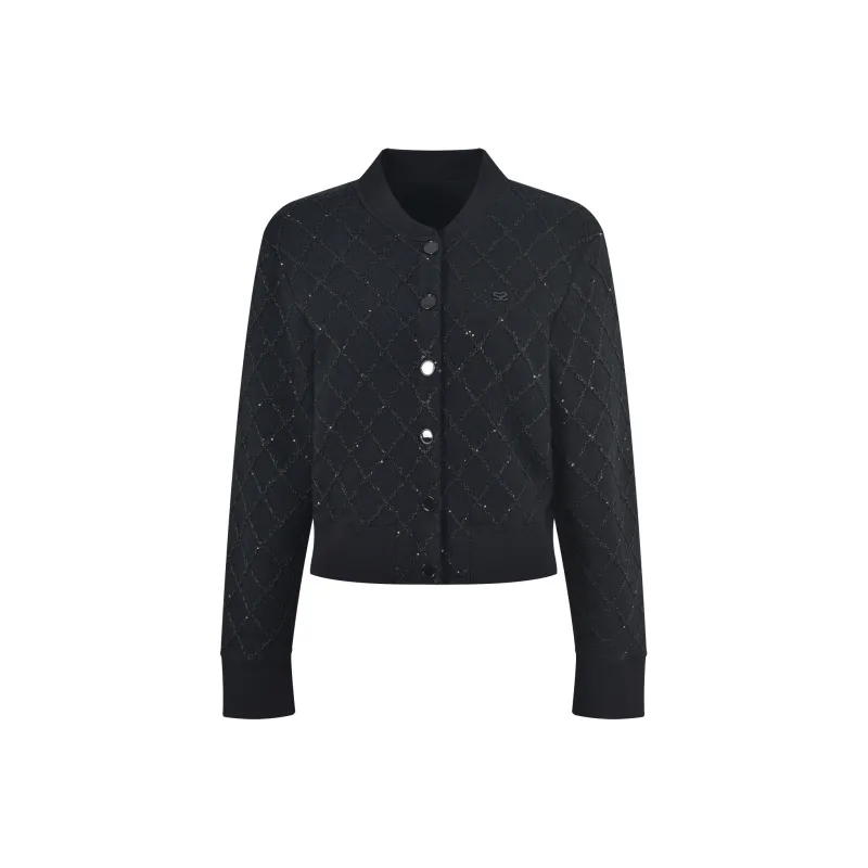 CHARM PICK Cropped Coats Women's Black-0