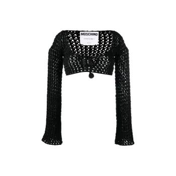 MOSCHINO Perforated Crop Top