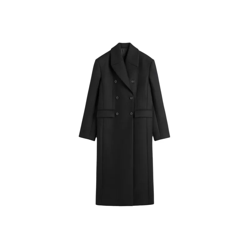 TOTEME Broad Double Breasted Midi Coat-0