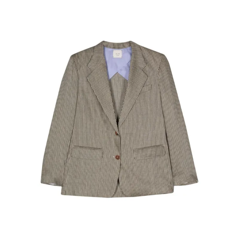ALYSI SS24 Business Suit Coat Women's Beige-0
