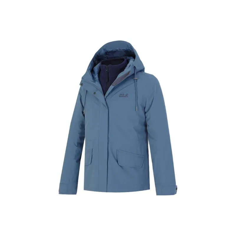 Jack Wolfskin Outdoor Hiking Water Resistant Windbreaker Jacket Women's-0