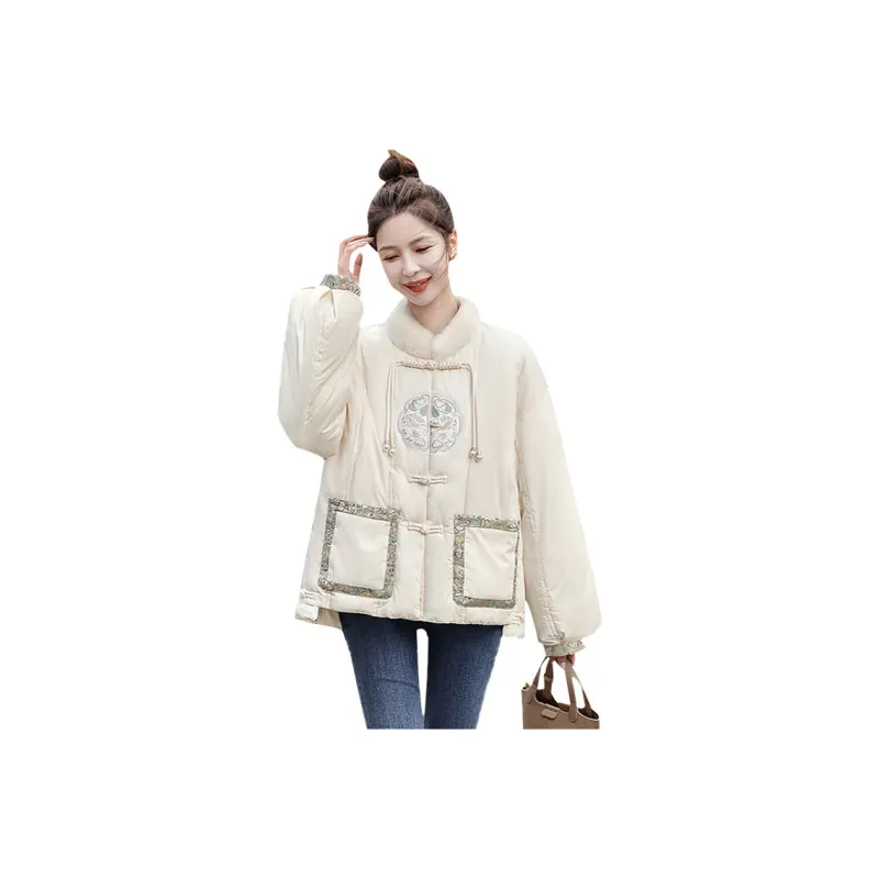 Cypress House Cropped Coat Women's Ecru-0