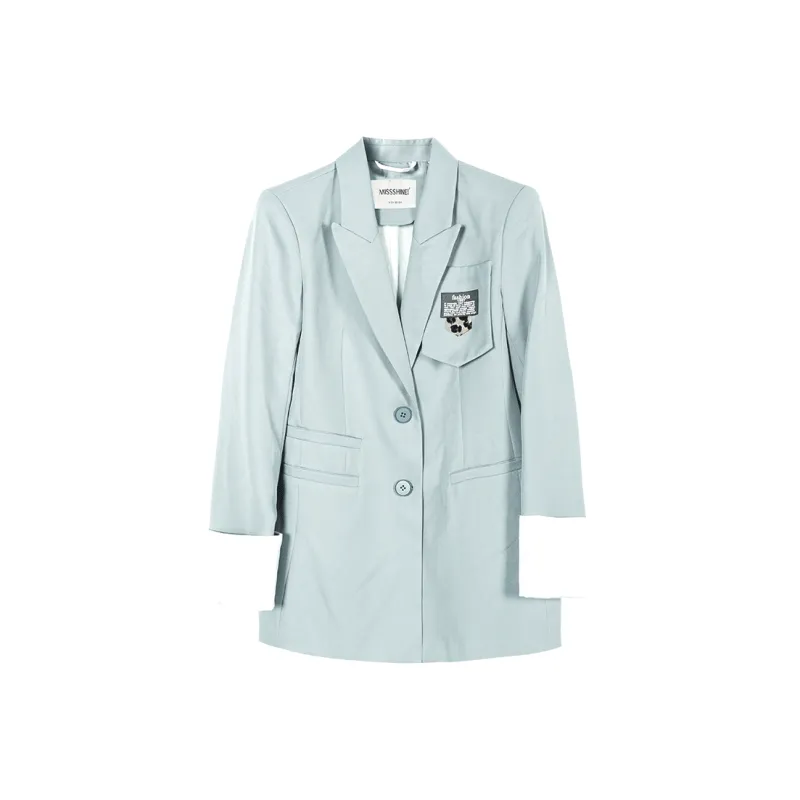 MISSSHINE Business Suits Women's Gray Green-0
