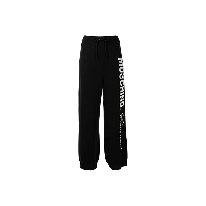 MOSCHINO Knitted Sweatpants Women's Black-0