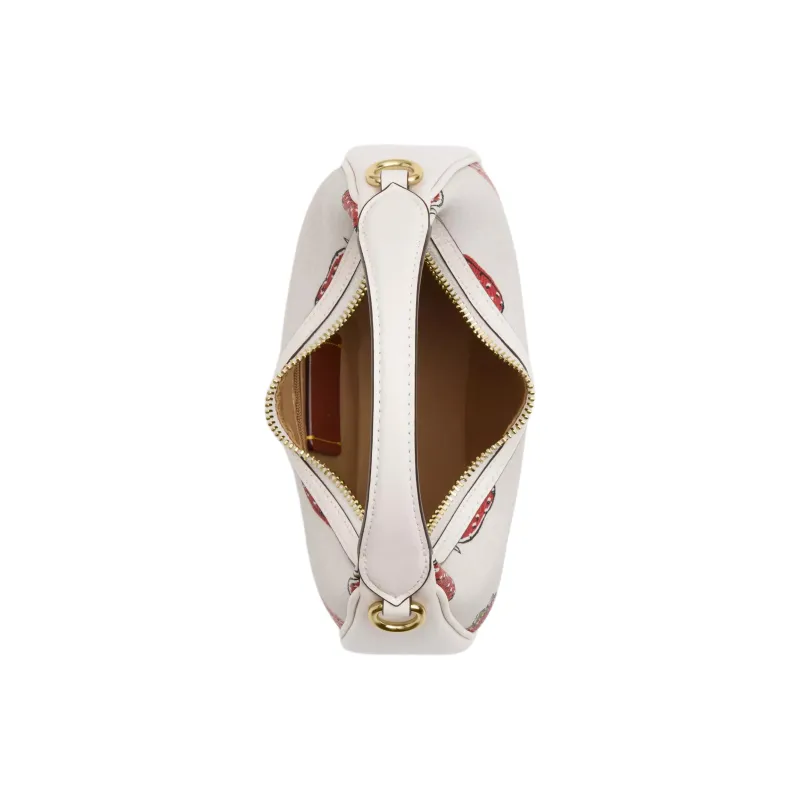 COACH CARMEN Leather One Shoulder Handbag Trumpets Women's White-2