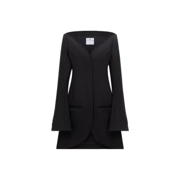 COURREGES Ellipse Heritage Crepe Coat