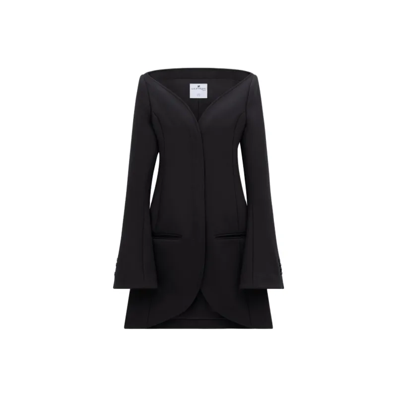 COURREGES Ellipse Heritage Crepe Coat-0