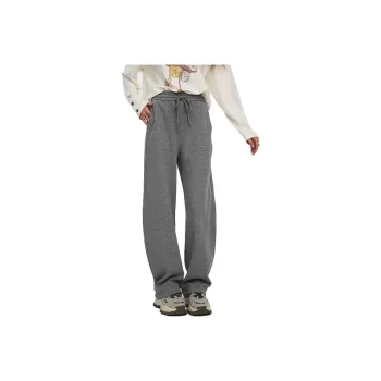 ELF SACK Effortless Style Wide Leg Sports Casual Straight Fit Pants Women's