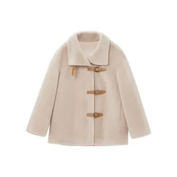 OVV Coats Women's Khaki Solid Color C4