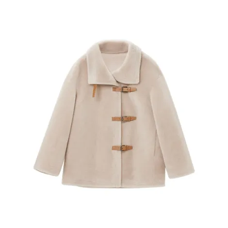 OVV Coats Women's Khaki Solid Color C4-0