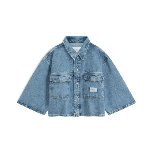 CALVIN KLEIN Denim Jacket Women's Denim Blue
