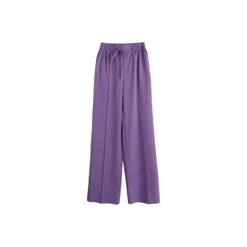 Olrain Casual Pants Women's Purple-0