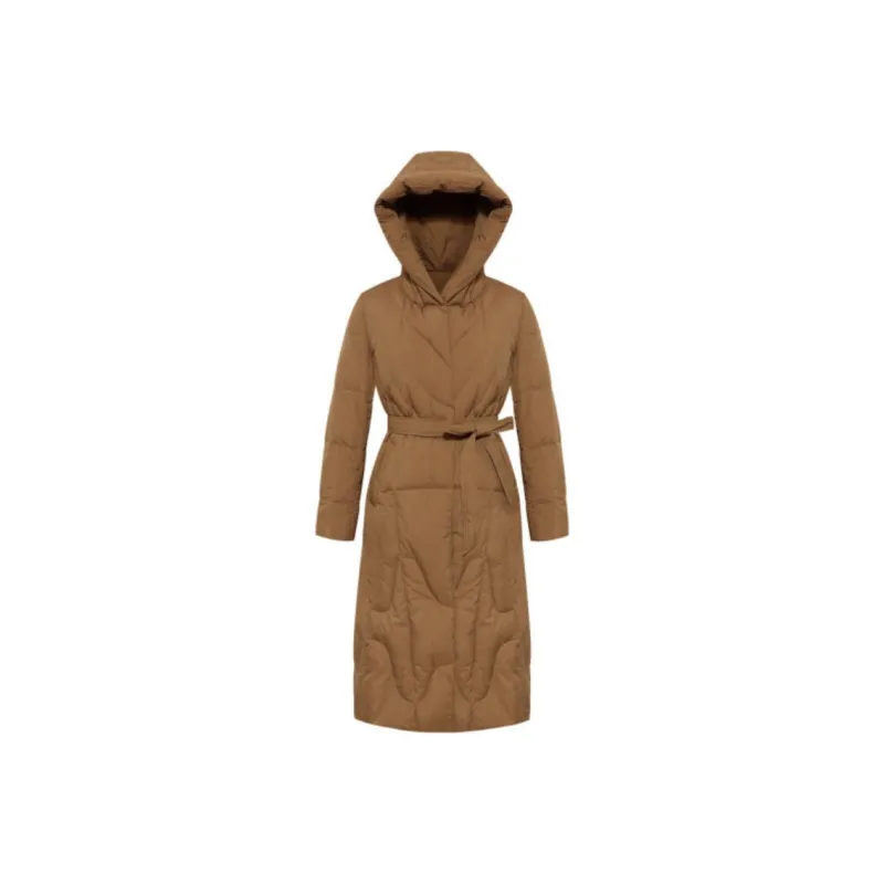 BBLLUUEE Down Jacket Women's Light Brown-0