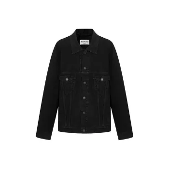 Balenciaga Denim Jackets Women's Black