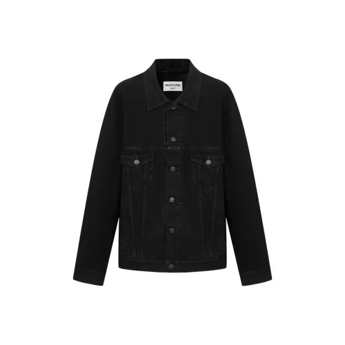 Balenciaga Denim Jackets Women's Black