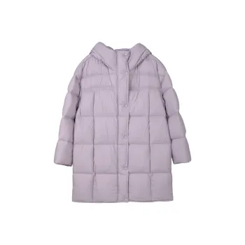 Fstudio Korean Commute Essential 90 Fill Power White Duck Down Long Warm Down Jacket Women's