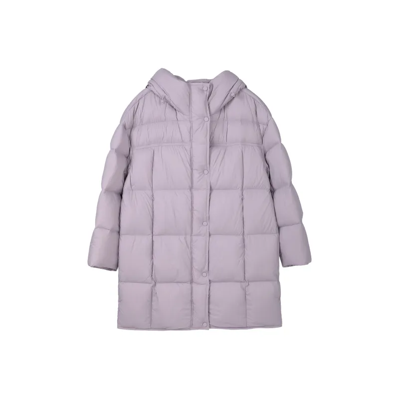 Fstudio Korean Commute Essential 90 Fill Power White Duck Down Long Warm Down Jacket Women's-0
