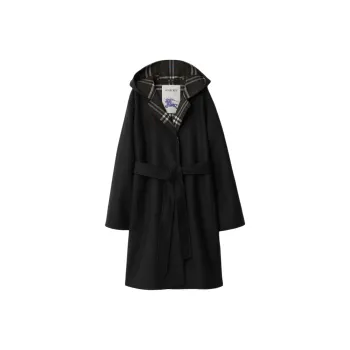 Burberry Wool Reversible Hooded Coat