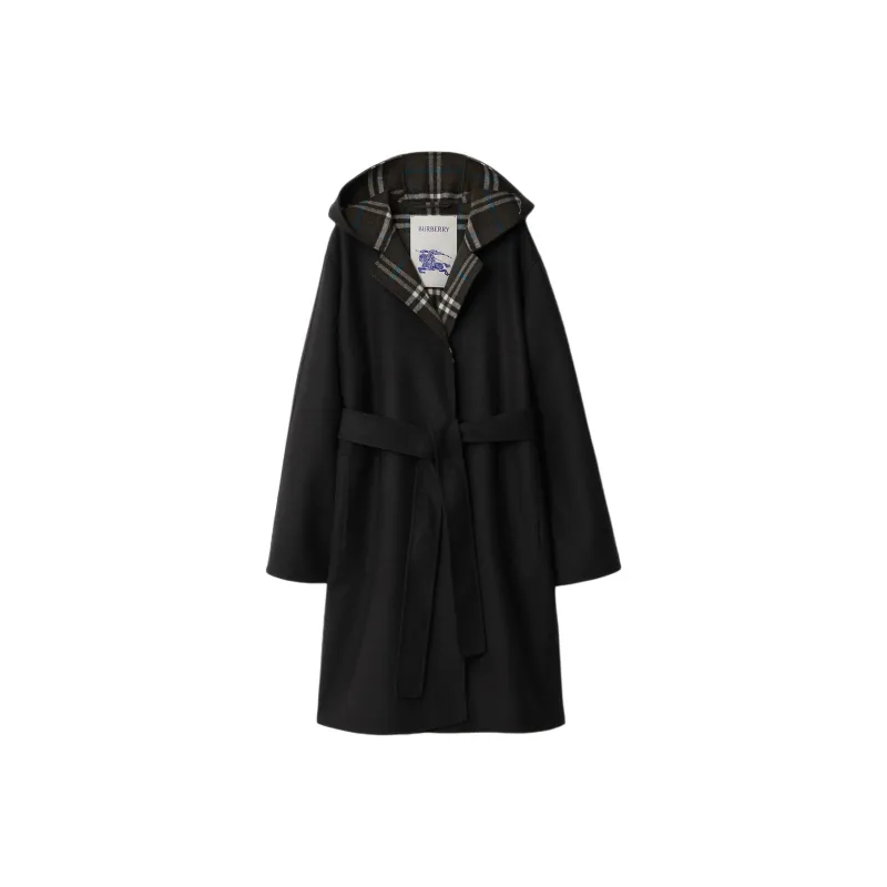 Burberry Wool Reversible Hooded Coat-0