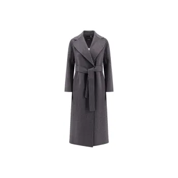'S MAX MARA Poldo Straight Hem Belted Coat
