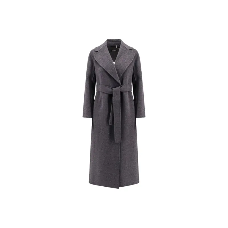 'S MAX MARA Poldo Straight Hem Belted Coat-0