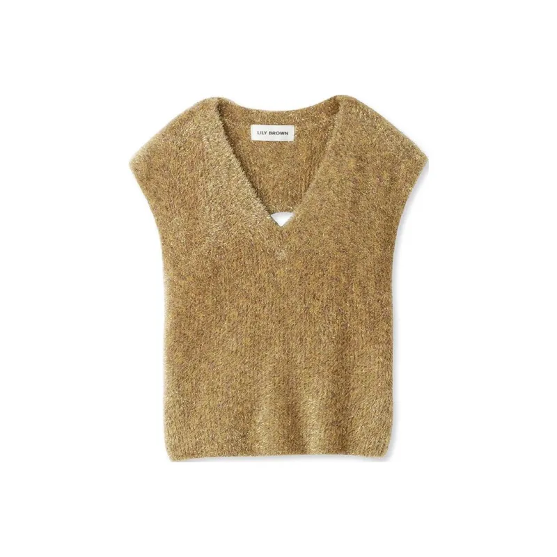 Lily Brown Vests Women's-3